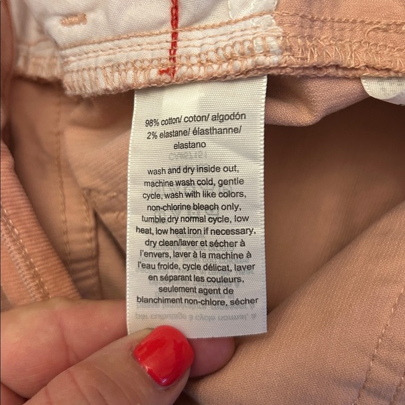 Tommy Hilfiger pink corduroy Tribeca skinny pants Size 10 EUC - Picture 8 of 8